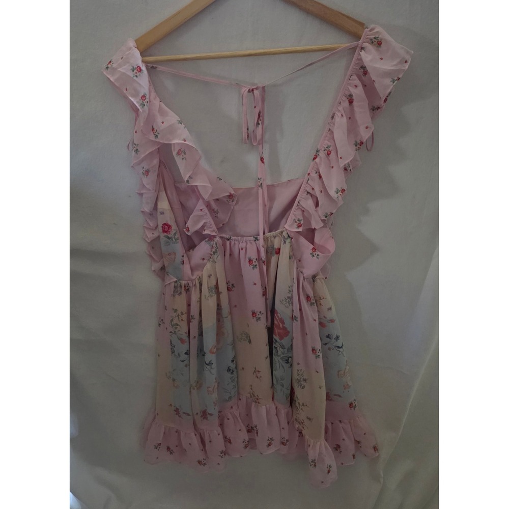 Pat a Cake Ruffles Pastel Fairy Chiffon Sun Dress Holly Hobbie Large Dolls Kil - Picture 6 of 9